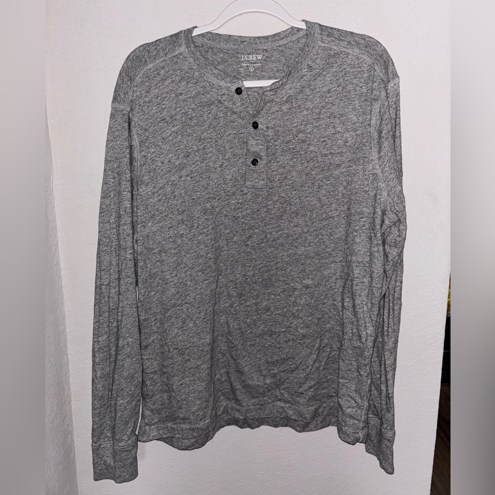 J. Crew Gray Henley